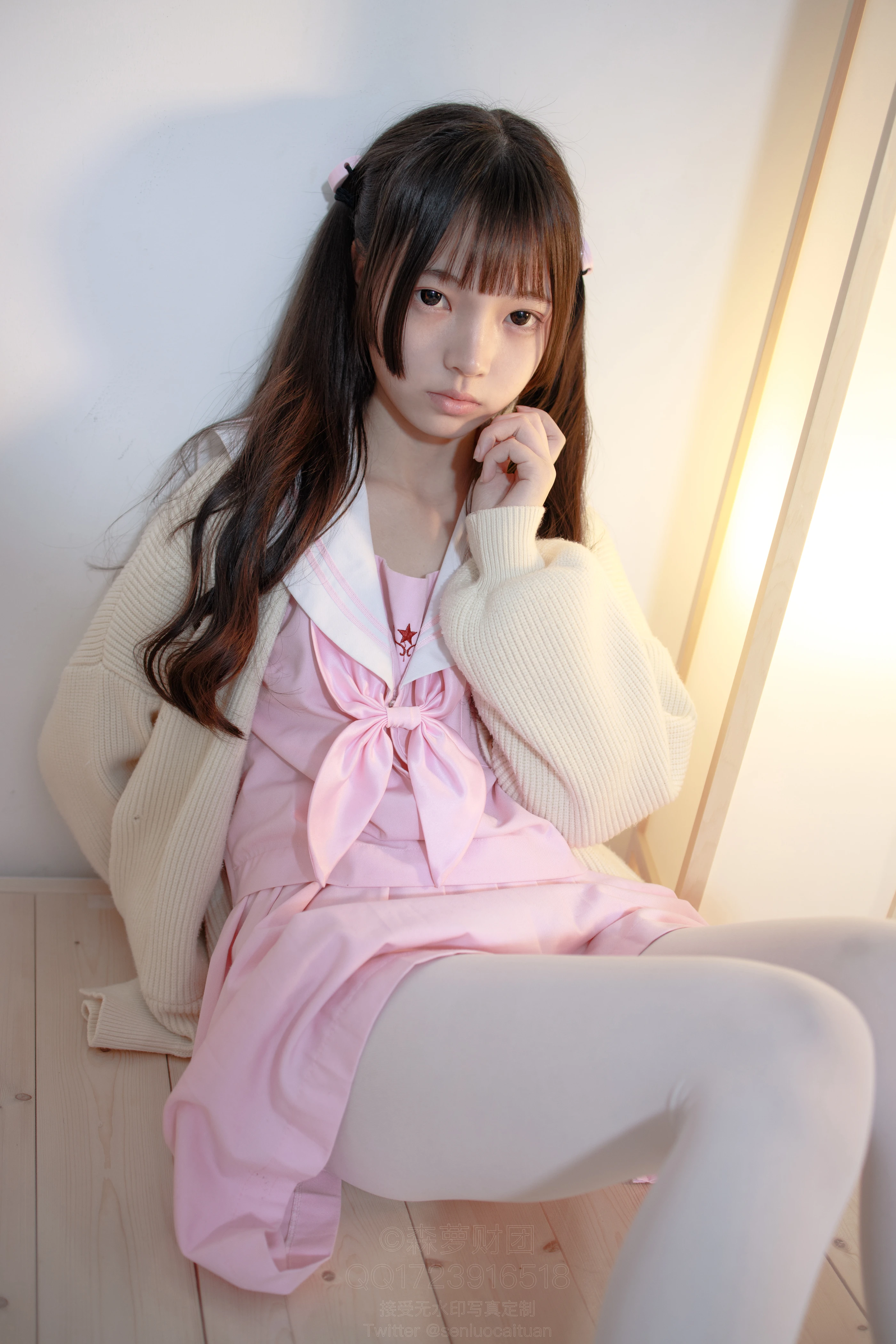 森萝财团 [X-059] 萝莉白丝80D [97P 1V]插图2